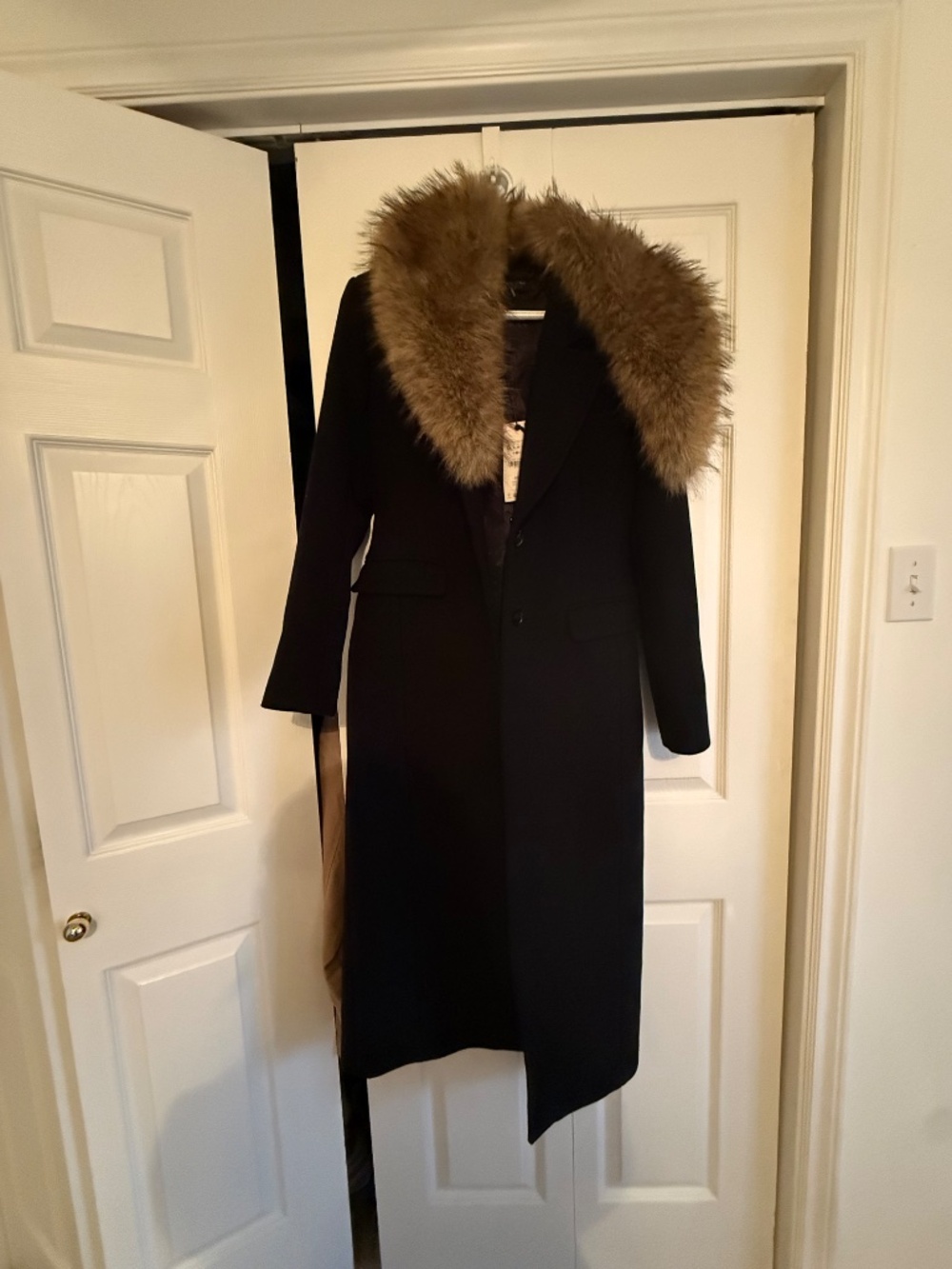 Zara wool coat with fur collar - Picture 2 of 7